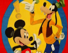 Imagen de MICKEY3 100x150 MULTI-ROJO S/D.