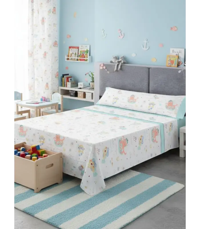 JUEGO DE SÁBANAS TORTU