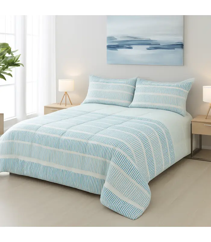 EDREDÓN ESTAMPADO REVERSIBLE NAPOLES