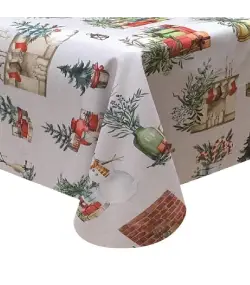 MANTEL ANTIMANCHAS NAVIDEÑO PINO