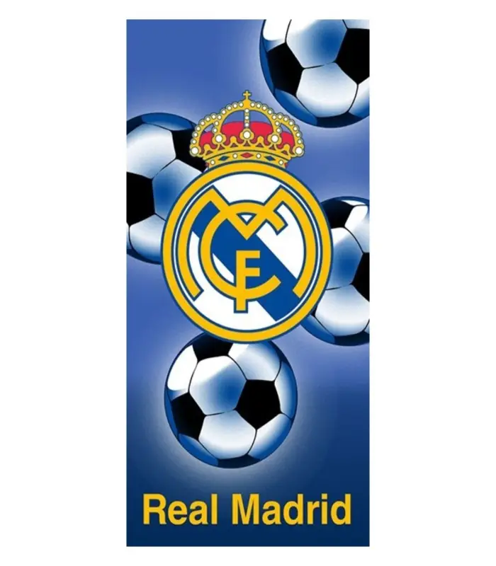 TOALLA PLAYA REAL MADRID ALGODÓN