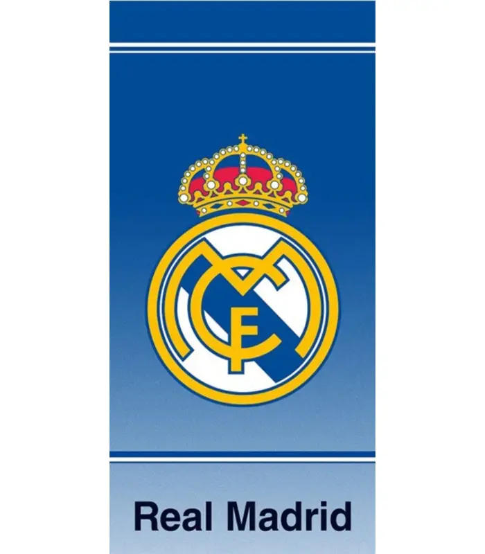 TOALLA PLAYA REAL MADRID ALGODÓN 090x170CM