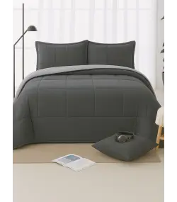 EDREDÓN BICOLOR TIERRA