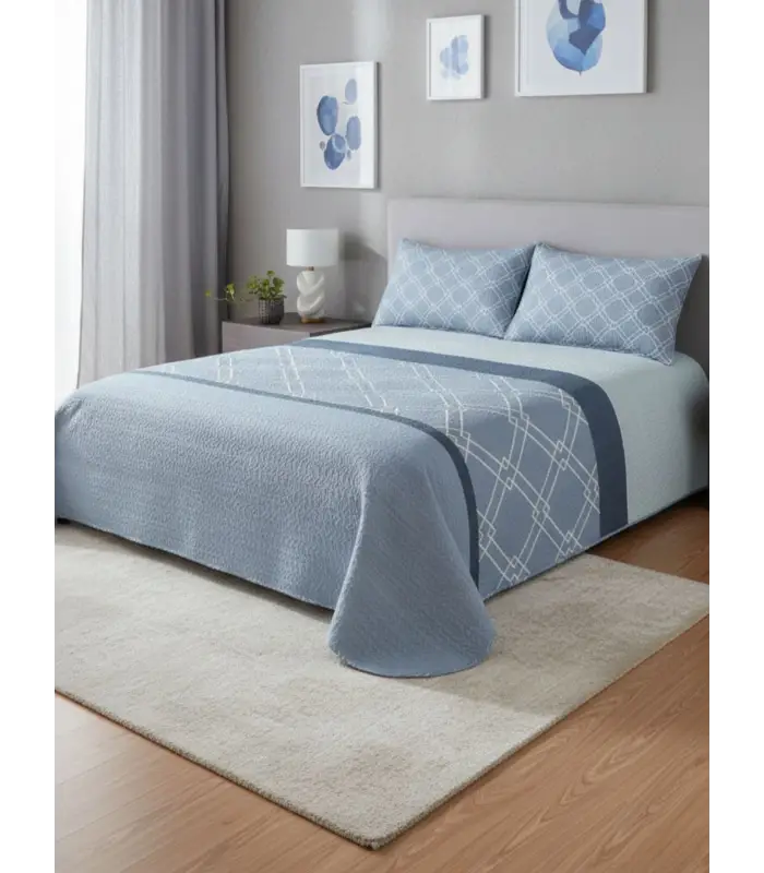 Colcha Bouti Reversible - Tejidos El Mundo - Textil de hogar