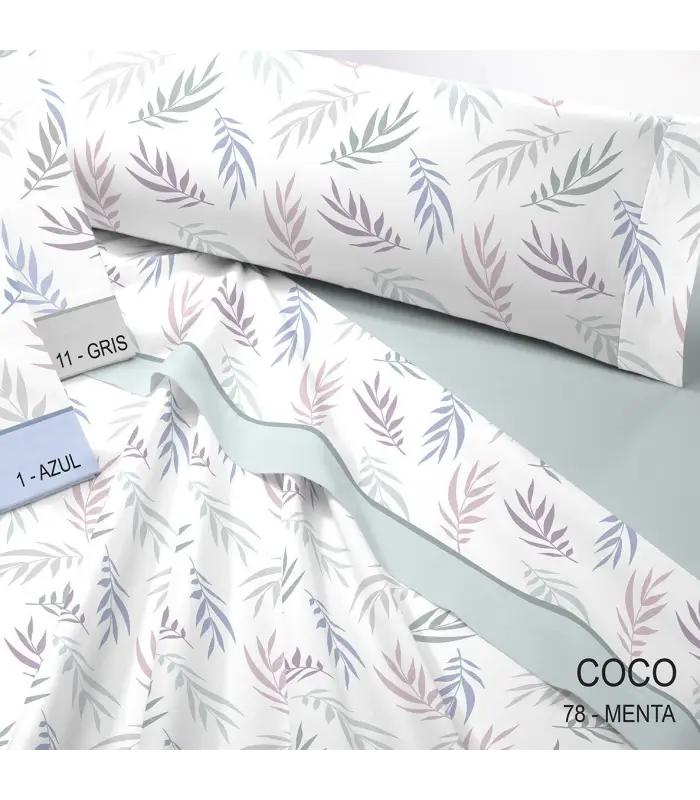 JUEGO DE SÁBANAS TÉRMICAS COCO CORALINA