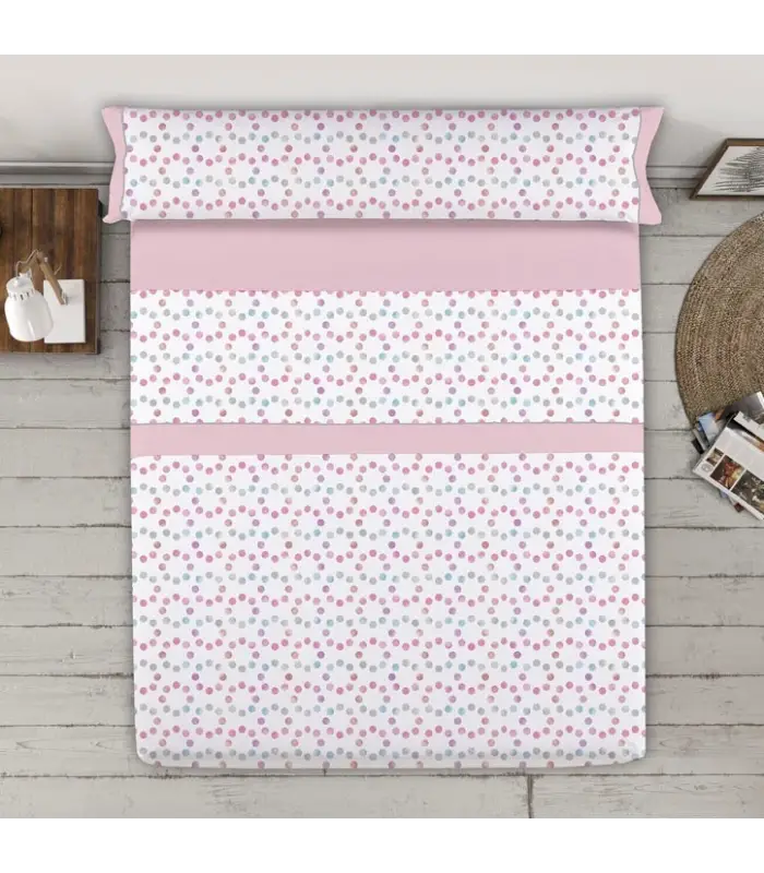 JUEGO DE SÁBANAS TEJIDOS EL MUNDO JULIO