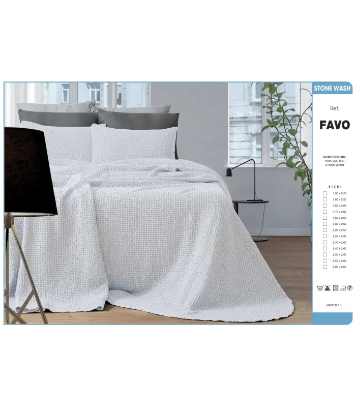 COLCHA 100% ALGODÓN FAVO