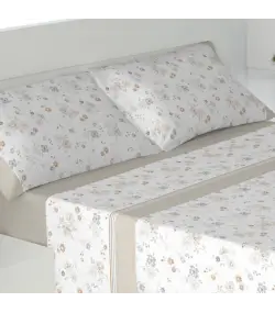 JUEGO DE SÁBANAS TÉRMICAS LEDA FRANELA