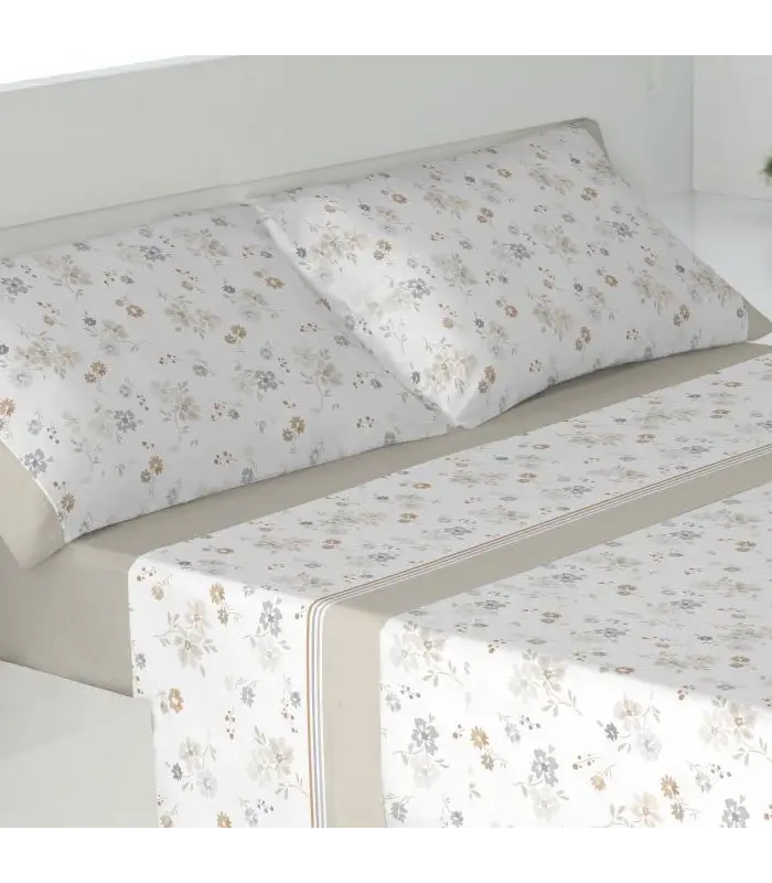 JUEGO DE SÁBANAS TÉRMICAS LEDA FRANELA