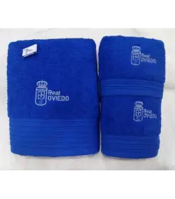 REAL OVIEDO JUEGO DE TOALLAS 3 PIEZAS