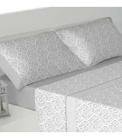 JUEGO DE SÁBANAS TEJIDOS EL MUNDO CASIOPEA-CORAL