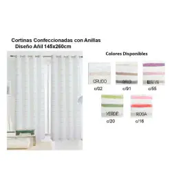 CORTINA TEJIDOS EL MUNDO AÑIL