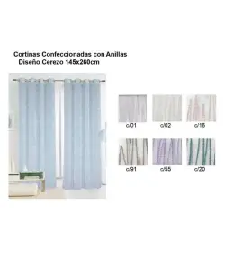 CORTINA TEJIDOS EL MUNDO CEREZO