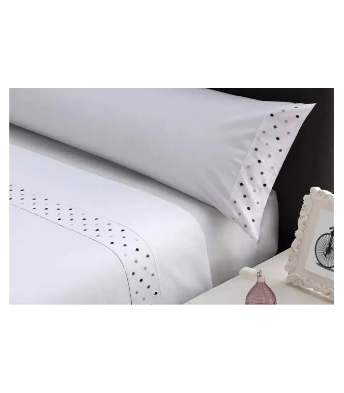 JUEGO DE SÁBANAS TEJIDOS EL MUNDO TOPOS