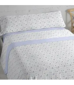 JUEGO DE SÁBANAS TÉRMICAS CELESTE CORALINA