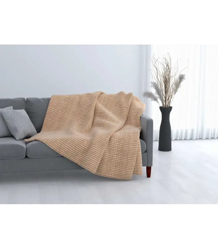 MANTA PLAID TEJIDOS EL MUNDO CUT-SQUA-54573