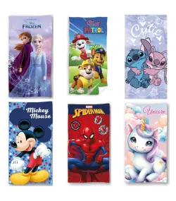 TOALLA DE PLAYA LICENCIAS 100% ALGODÓN